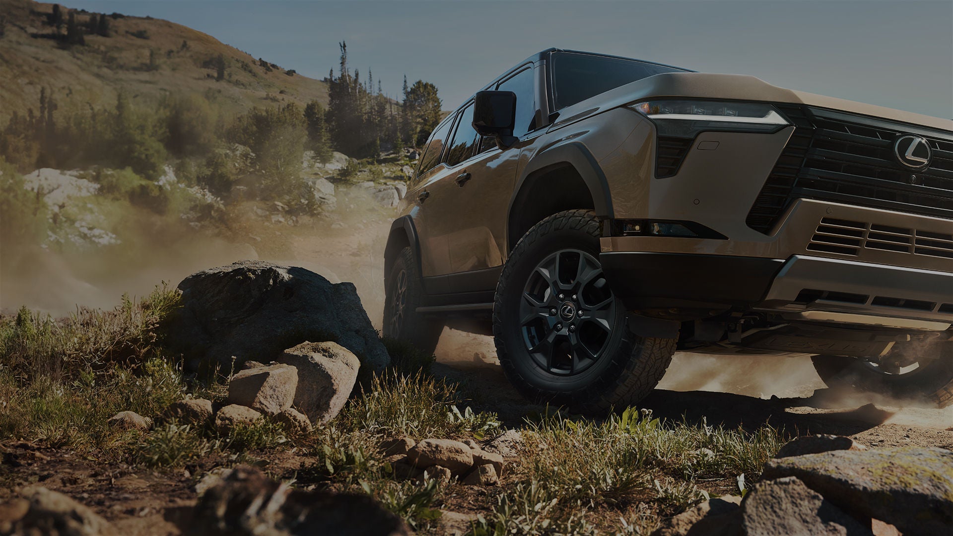 Video showing the GX Overtrail off-roading in various challenging terrains.
