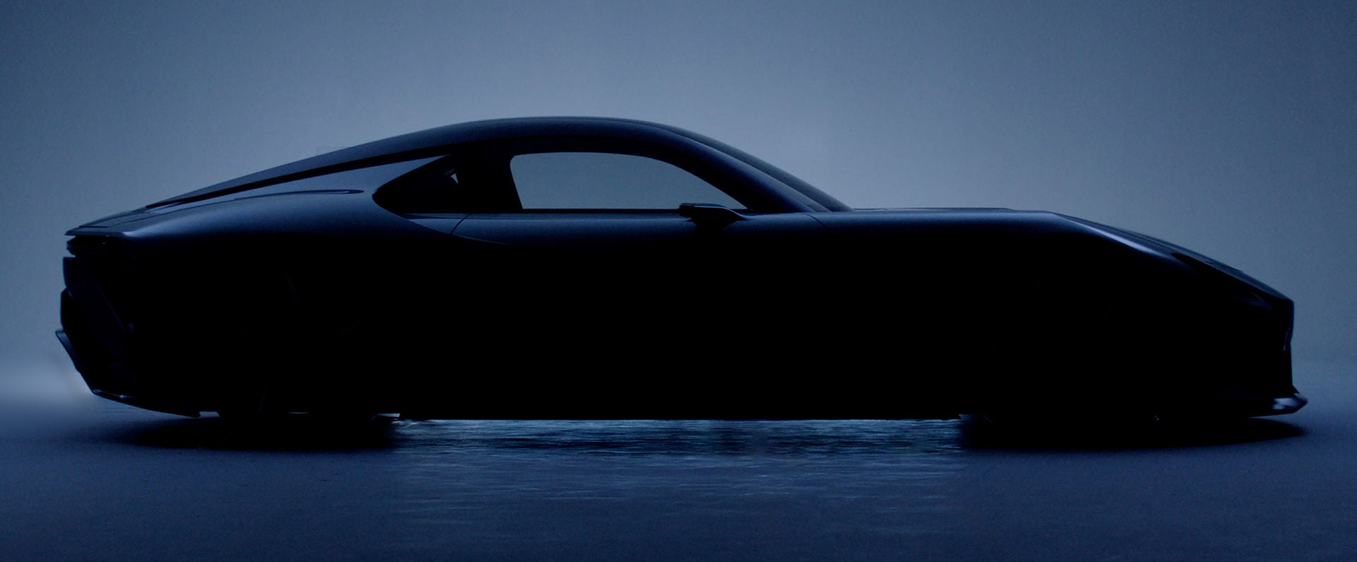 Shadowy close-ups of LFA Concept reveal details of projected design.