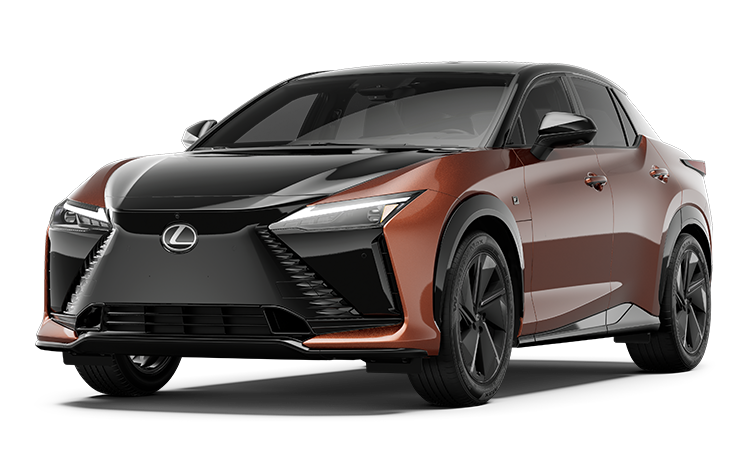2026 RZ 550e shown in Copper Crest and Black Onyx exterior color