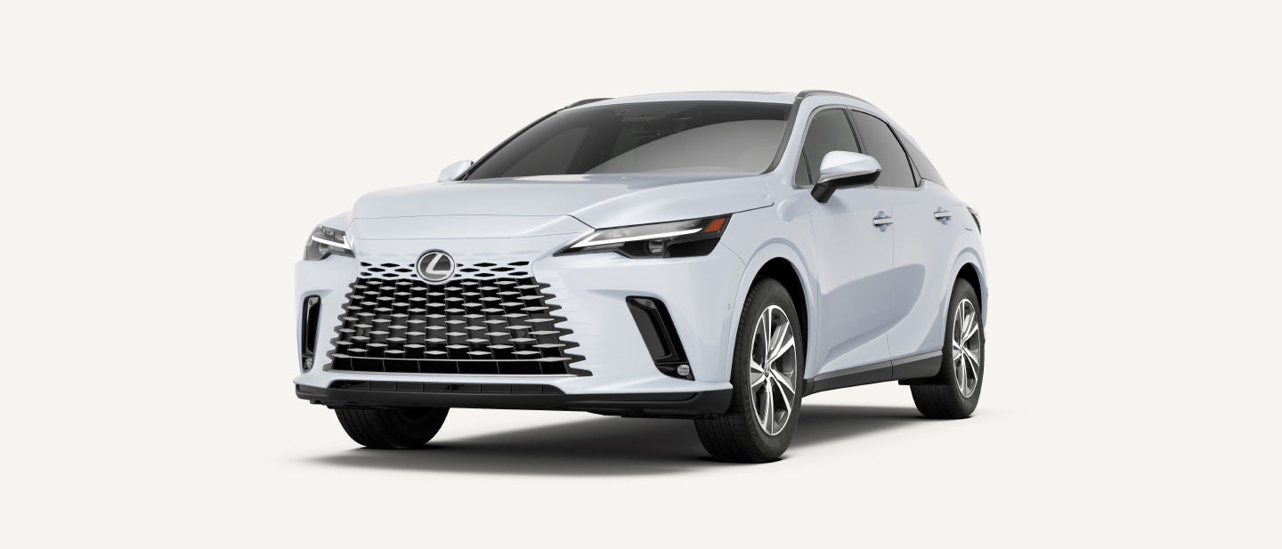 An RX 350 shown in Caviar exterior color.