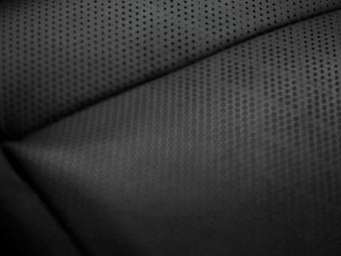 Perforated semi-aniline leather-trimmed interior.