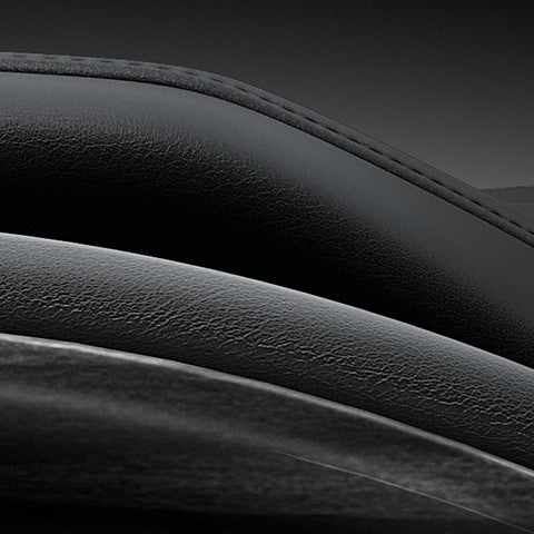 Detail of complementary tones of LX leather and trim.