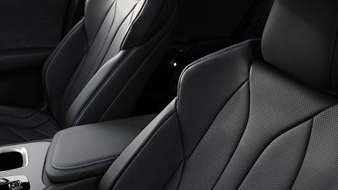 Detail of heated front seats.
