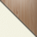 White semi-aniline leather and Bamboo Layering trim (Luxury)